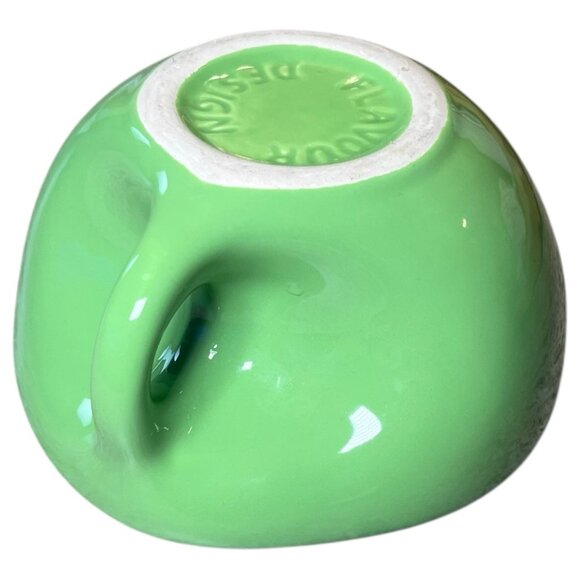 Vintage Buddah Bowl Elan McPherson 6" Flavour Design Coffee Soup Apple Green MCM - Picture 9 of 16